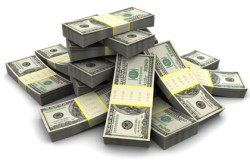 money stacks