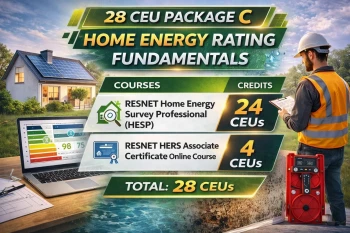 BPI 28 CEU Package C - Home Energy Rating Fundamentals