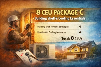 BPI 8 CEU Package C -  Building Shell & Cooling Essentials