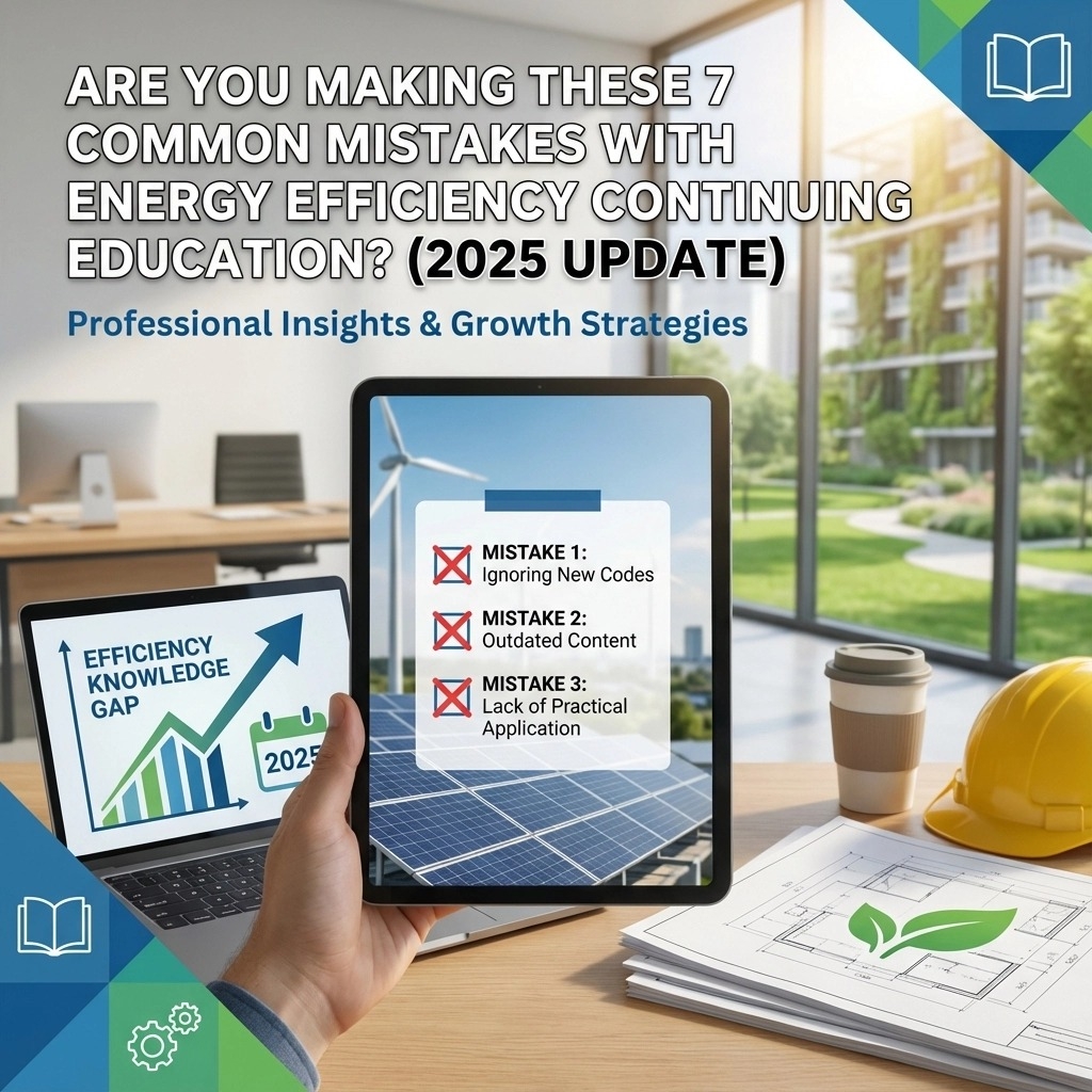 Are You Making These 7 Common Mistakes with Energy Efficiency Continuing Education? (2025 Update)